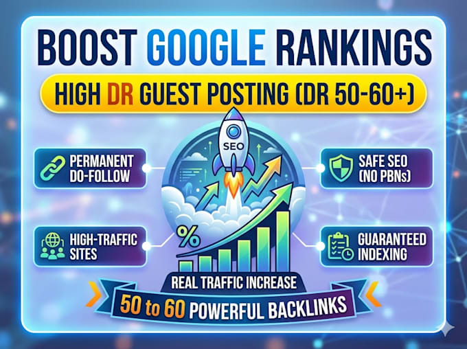 publish 10 guest post DR 60 to 50