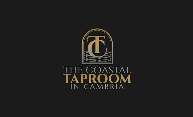 design high definition coastal taproom logo