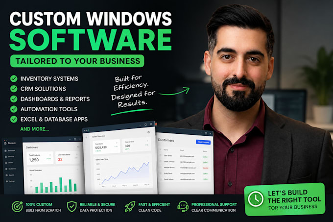 build custom windows desktop software for your business