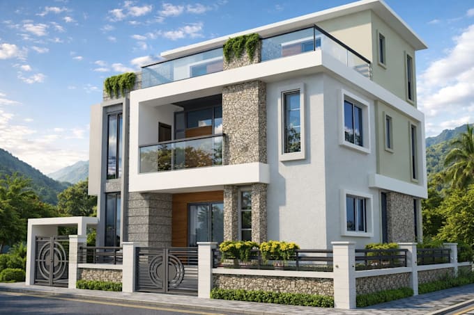 3d exterior architectural design