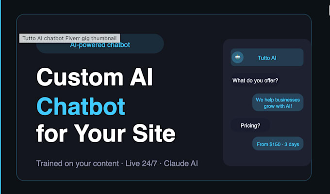 a custom ai chatbot for your website