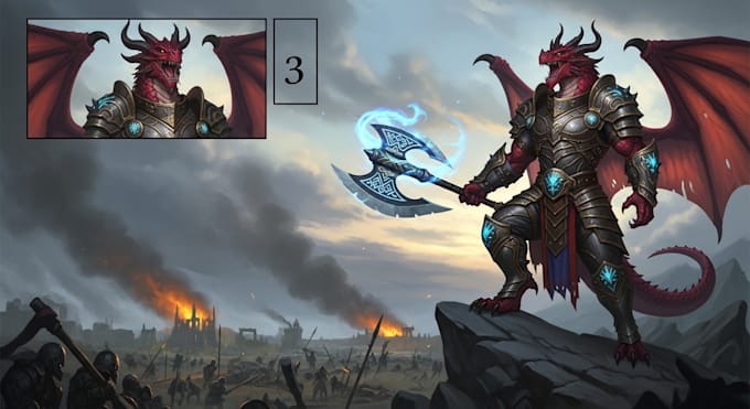 illustrate fantasy art creatures and characters