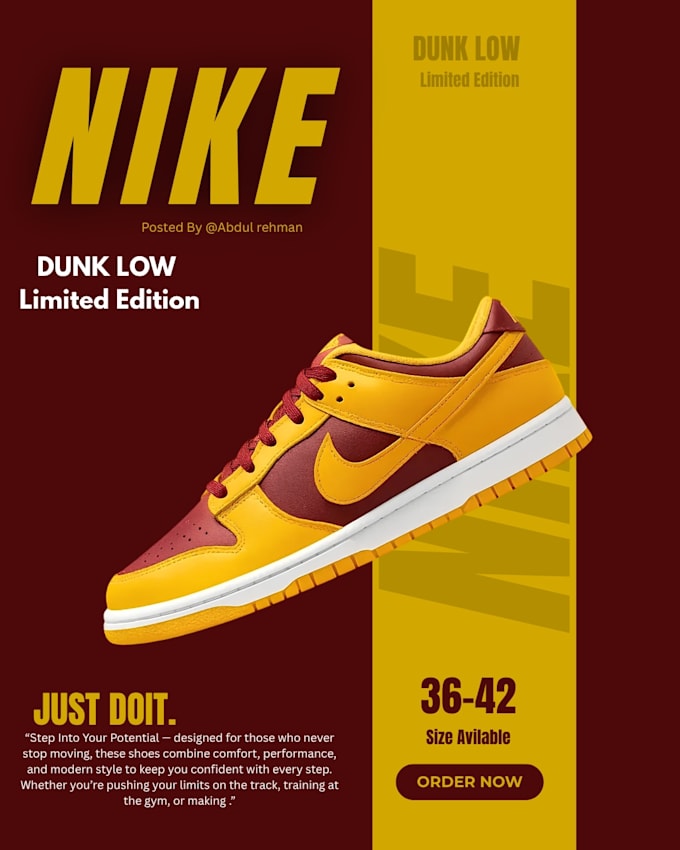 design for nike poster