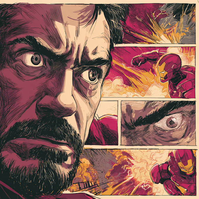 comic book illustration with comic book illustrator
