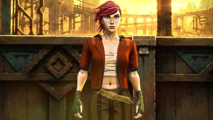 create a stylized hand painted 3d character
