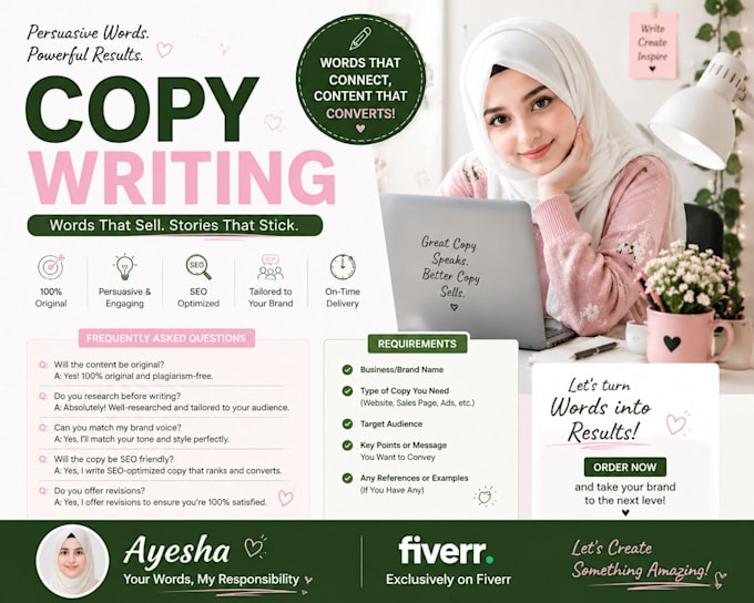 write persuasive and high converting copy for your business