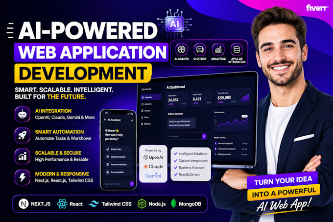 Build an ai powered web application with openai or claude api by Mkamir ...