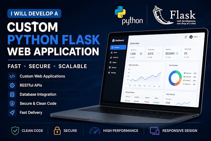 develop a custom python flask web application