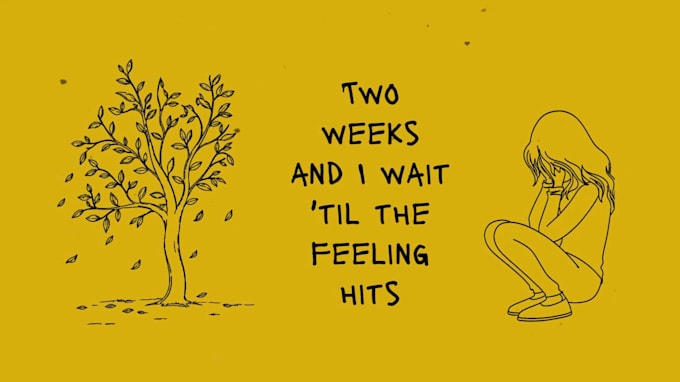 create a handmade drawing style lyric video