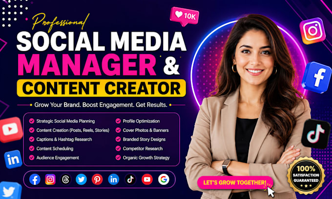 be your social media manager and content creator