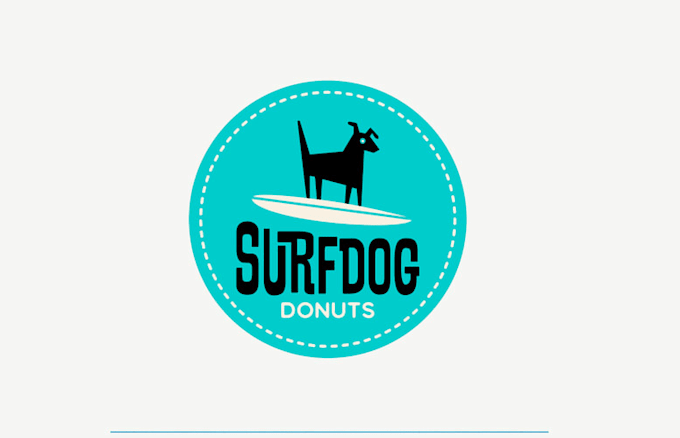 design beach donuts shop logo