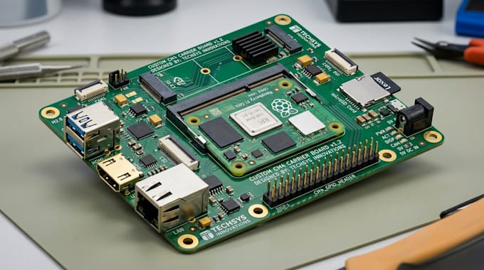 design custom raspberry pi cm4 cm5 hat and carrier pcb