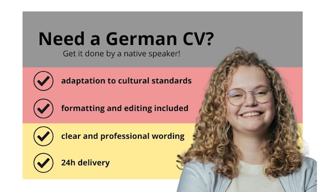 write your german CV