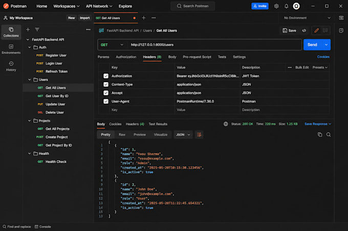develop fastapi rest apis using python