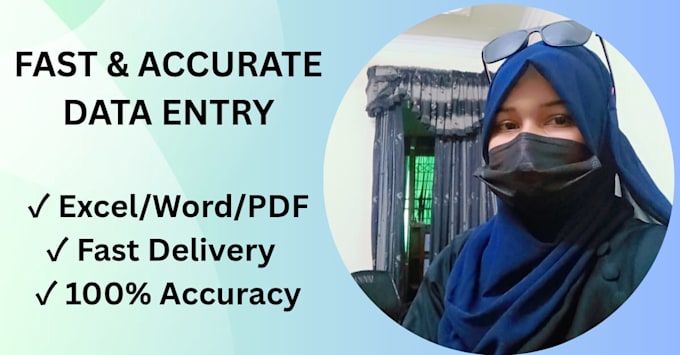 do excel data entry, PDF to excel copy paste and web research