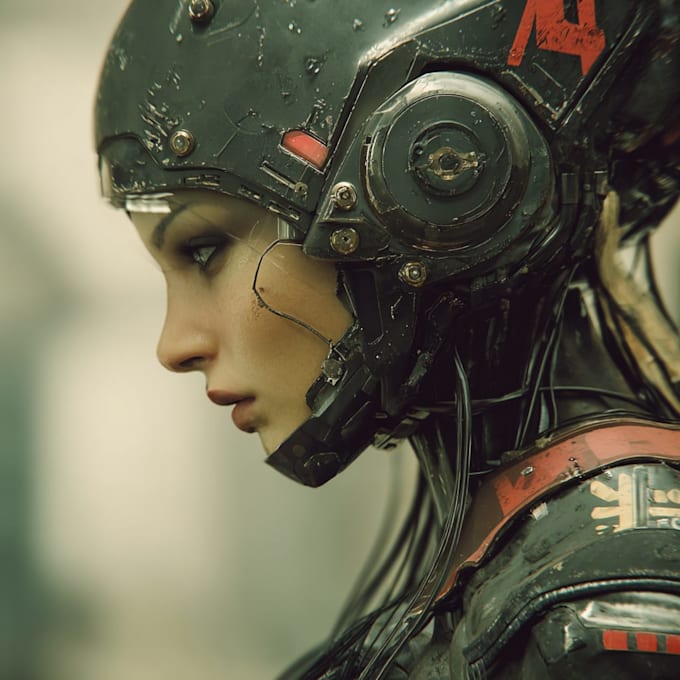 draw your sci fi character illustration or fantasy