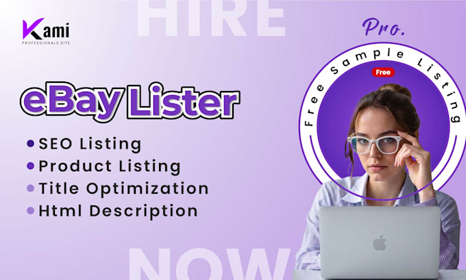 be your ebay lister for SEO listings product upload and HTML description