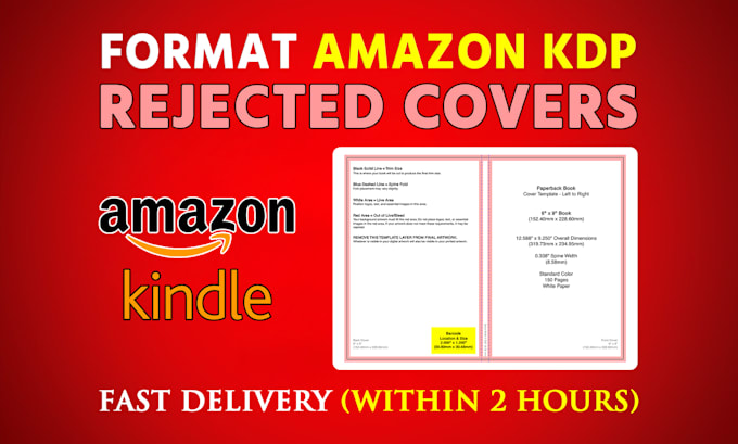 fix, format your rejected amazon KDP cover