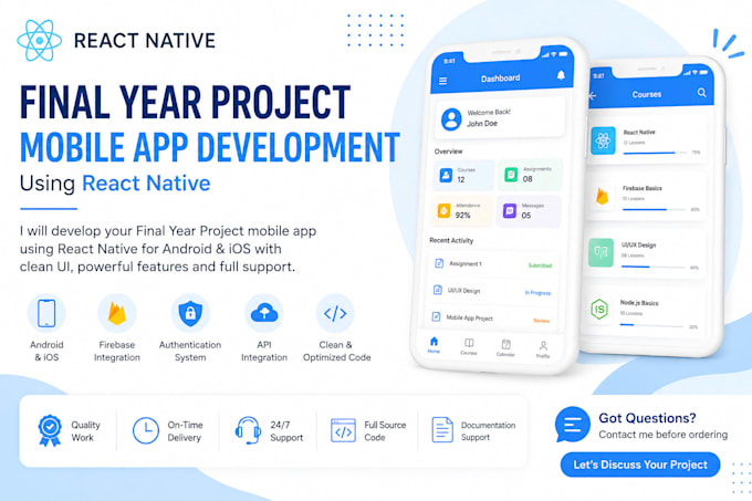 build your fyp mobile app using react native