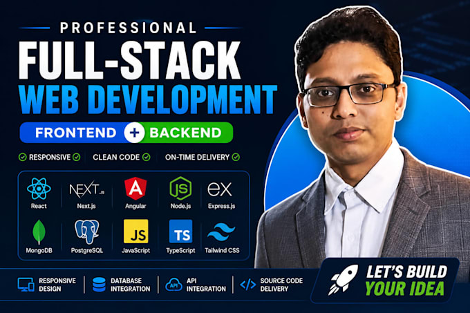 develop your website frontend and backend