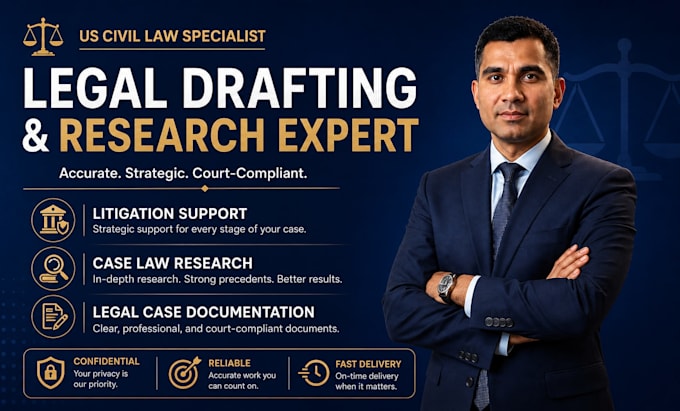 provide litigation support, case law research, legal case analysis documentation