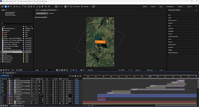 do map animation in after effects geolayers 3