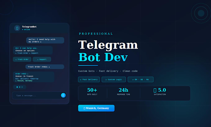 create a custom telegram bot for your business