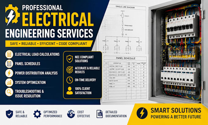 do electrical design engineer panel schedules system optimization troubleshoot