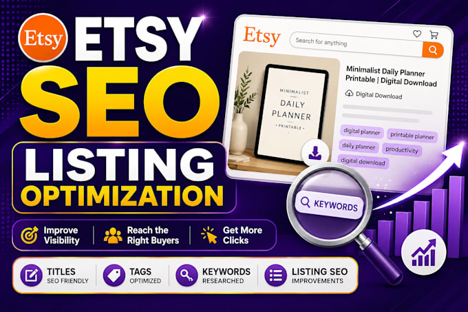 optimize etsy digital product listings for SEO