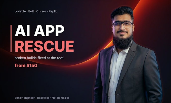 rescue your broken ai app built on lovable bolt cursor or replit