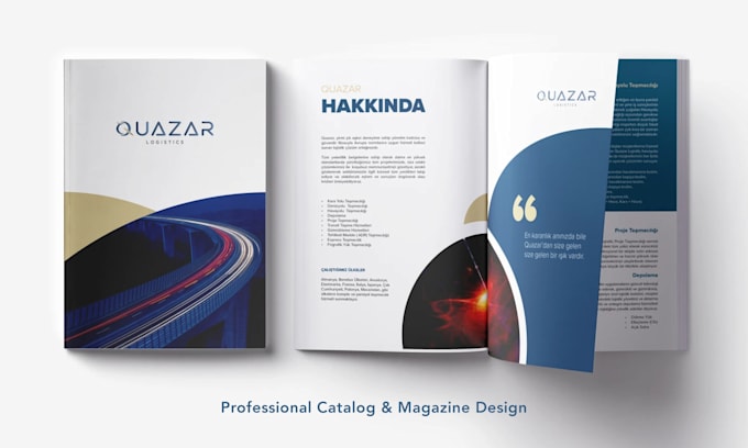 design a professional magazine or editorial layout