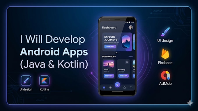 develop android apps using java and kotlin