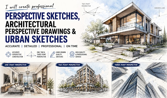 perspective sketches architectural perspective drawings urban sketches