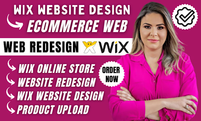build wix website design, wix redesign, wix ecommerce website, wix online store
