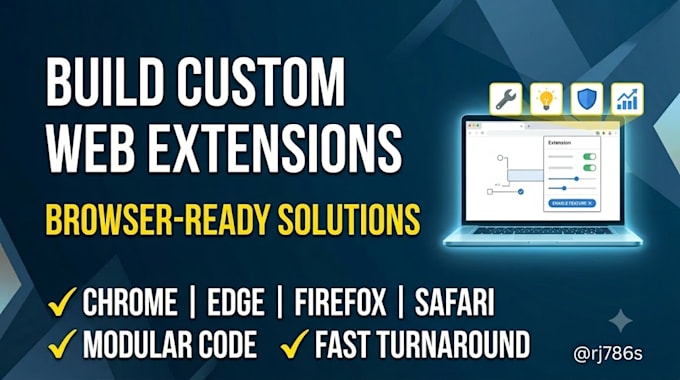 develop a custom web extension