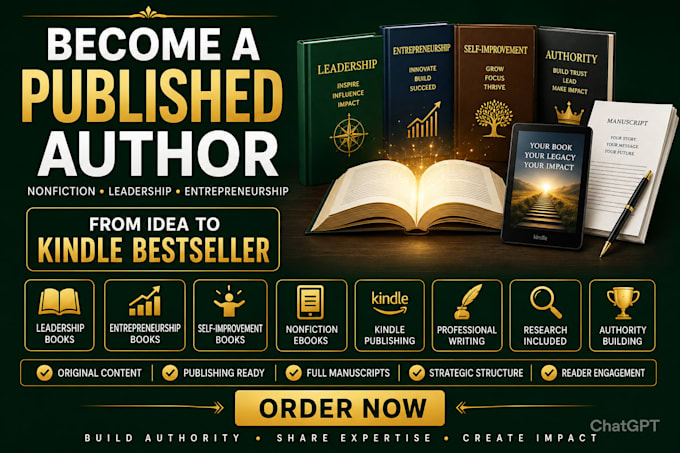 ghostwrite personal development business leadership books ebook kindle