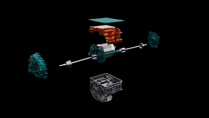 do 3d industrial animation, 3d machinery animation, engineering visualization