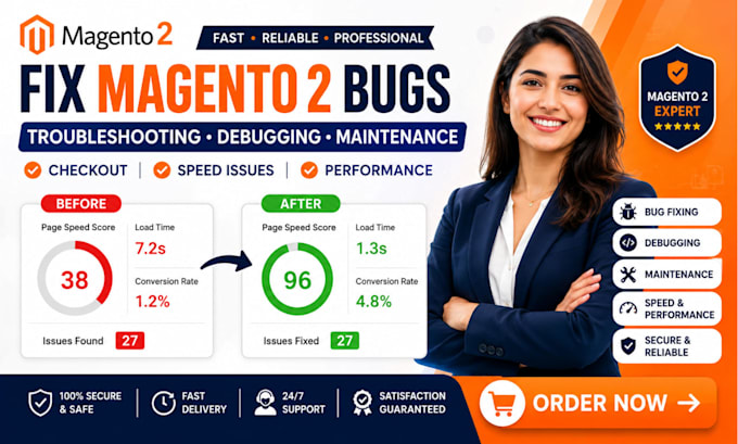 fix magento 2 bugs troubleshooting debugging maintenance checkout speed issues