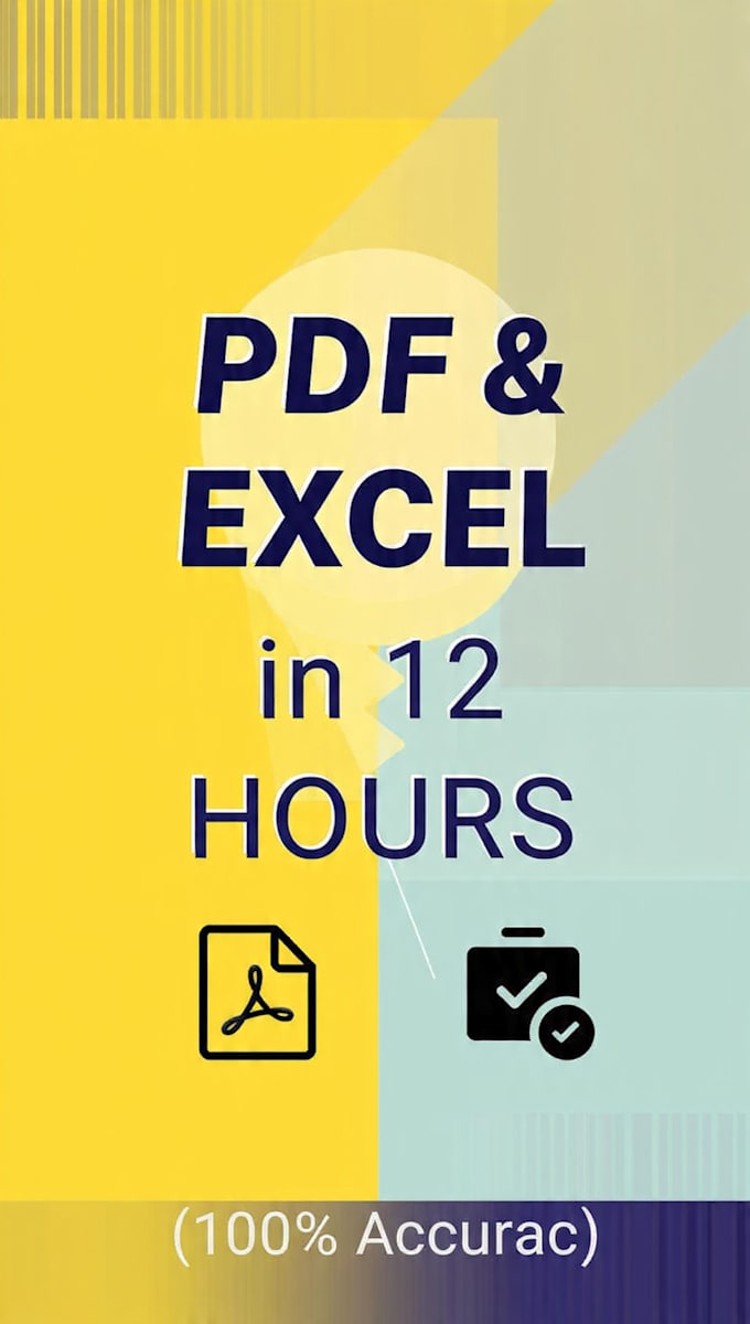 do accurate data entry, PDF to excel, PDF to word, copy paste