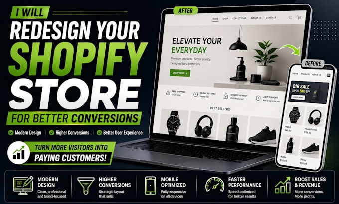 redesign your shopify store for better conversions