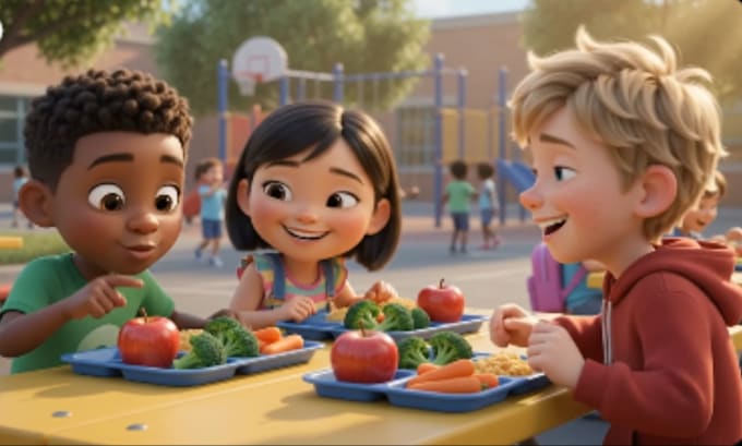 2d 3d character animation, 3d character animation for 2d learning kids animation