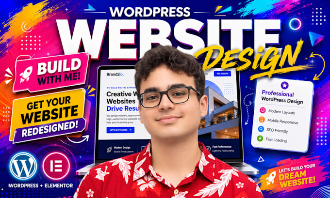 develop, design, redesign wordpress website, wordpress customization