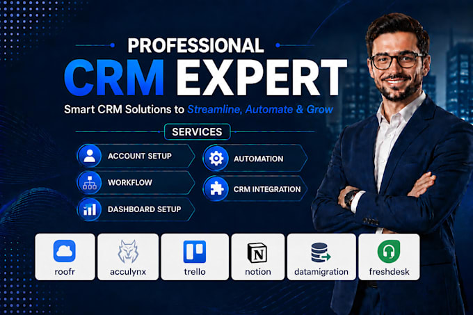 do roofr acculynx trello notion automation data migration freshdesk integration