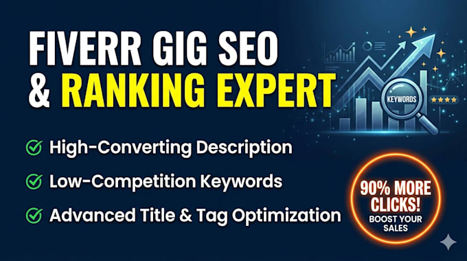 do fiverr gig seo optimization and write gig description