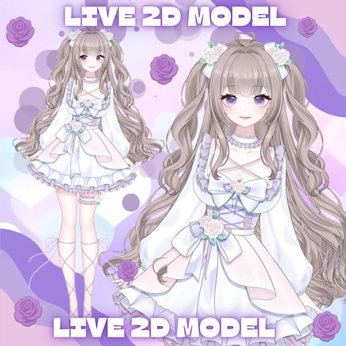 design custom 3d vtuber anime avatar for vrchat and streaming