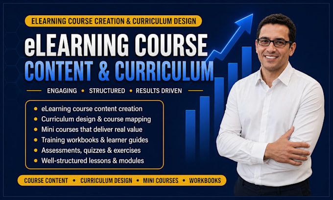 create elearning course content, curriculum design, mini courses and workbook