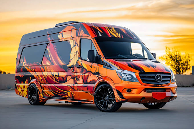 draw car wrap, vehicle wrap, racing car wraps, van wrap