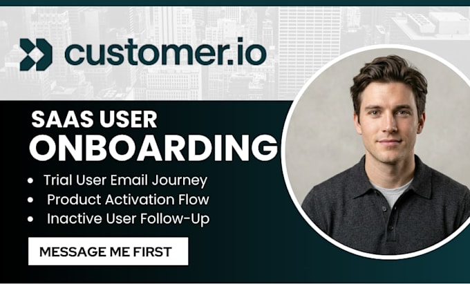 setup customer io onboarding email automation for saas users