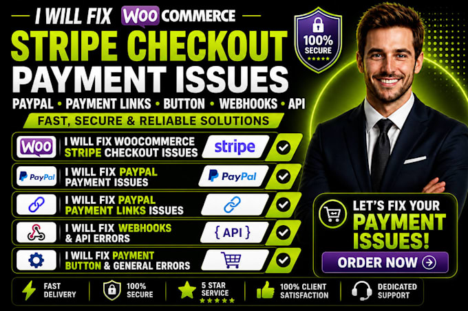 fix woocommerce stripe checkout payment issues, paypal payment links button