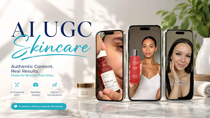 create ai skincare ugc video skincare video ads cosmetic animation, ai product
